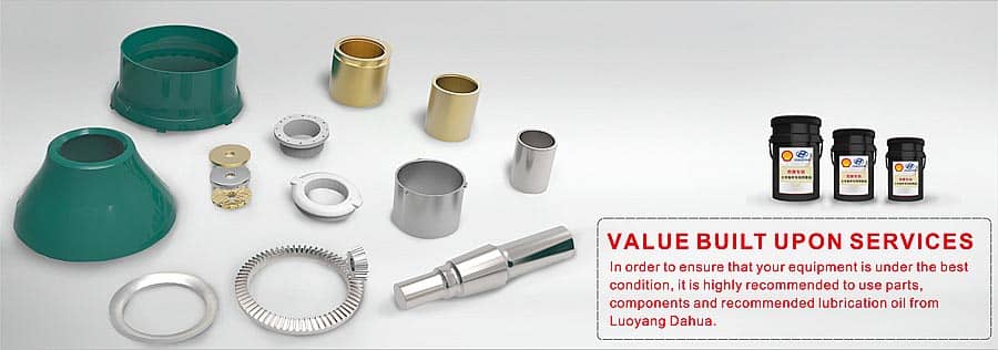Single-cylinder hydraulic cone crusher spares