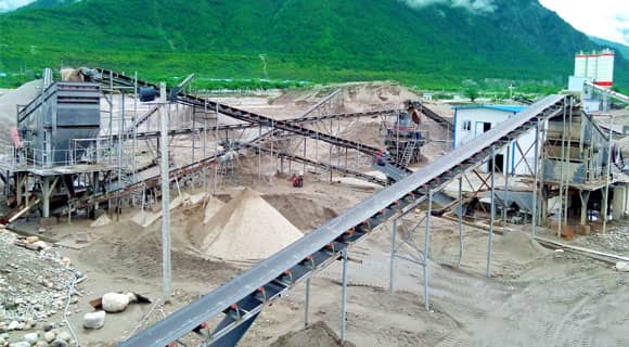 200 t/h Gravel Crushing Plant For Construction Aggregates at Tibet
