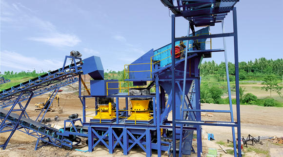 250t/h construction sand aggregates production line in Indonesia