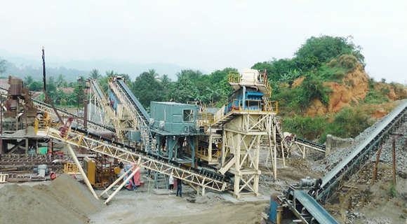 300t/h Construction Aggregates Production Line in Indonesia