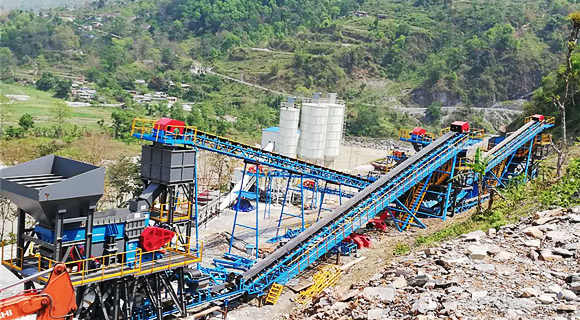 100 t/h Sand and Aggregates Production Line for Hydropower Station in Nepal