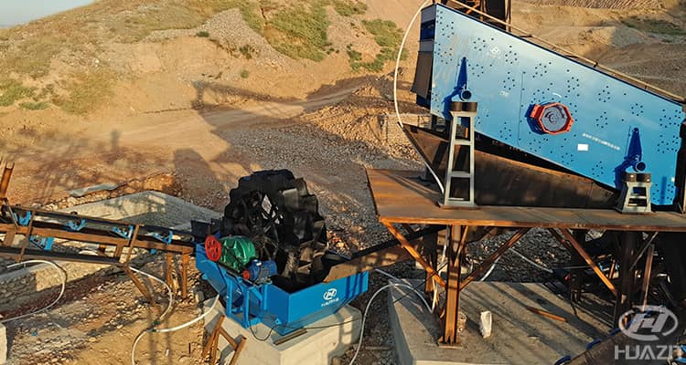 sand washer customer site