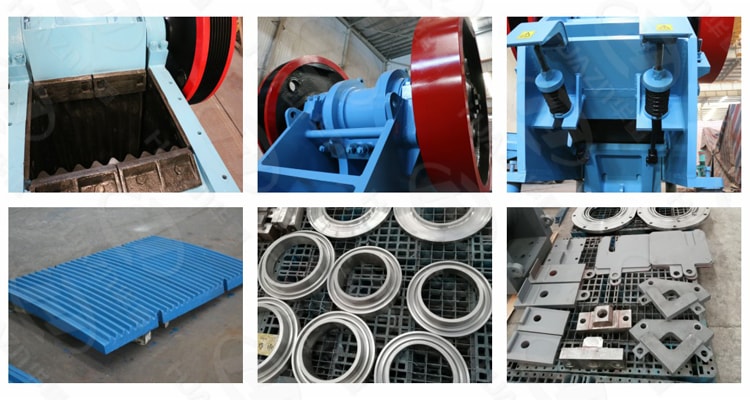 jaw crusher structure component 