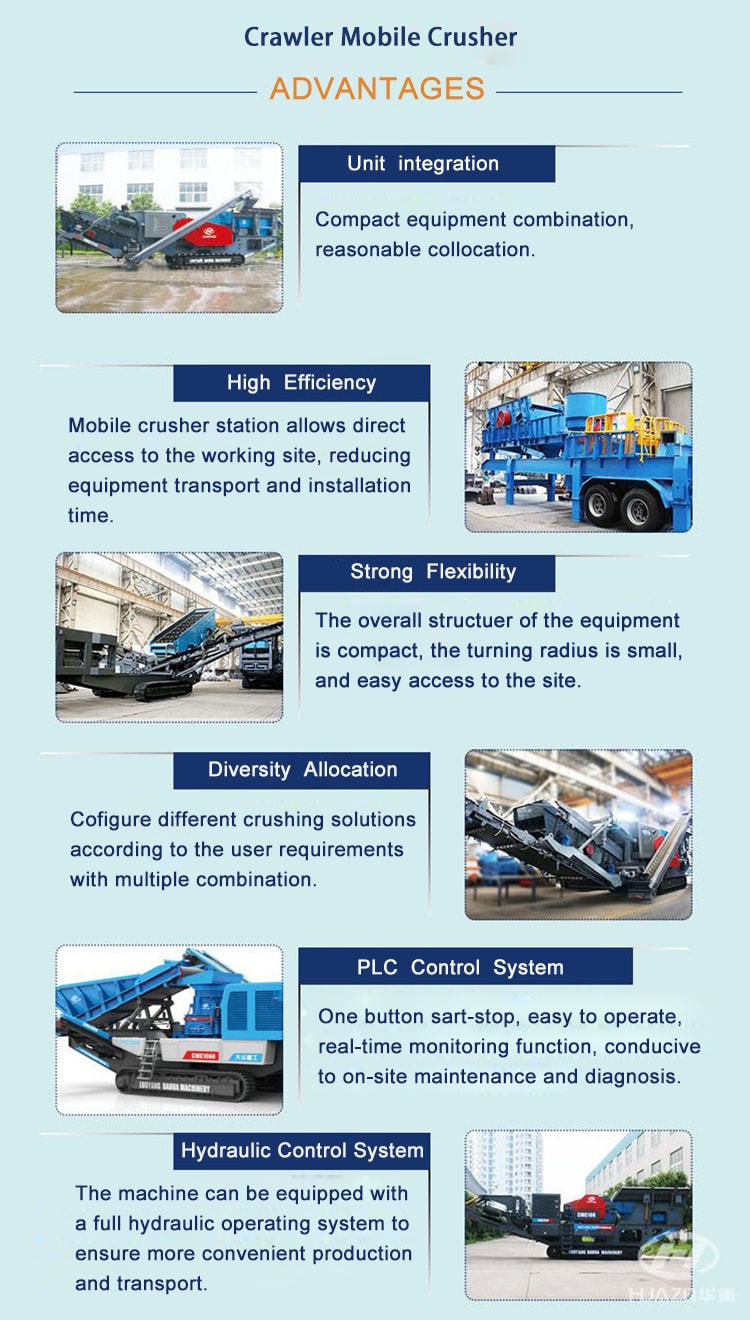 crawler mobile crusher feature and advantage