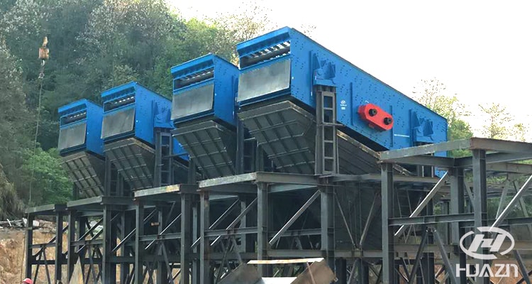 installation of vibrating screen