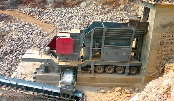 mobile crushing station production line