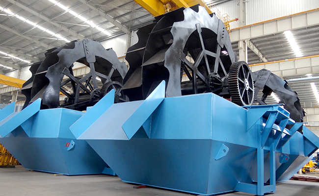 bucket wheel sand washing machine