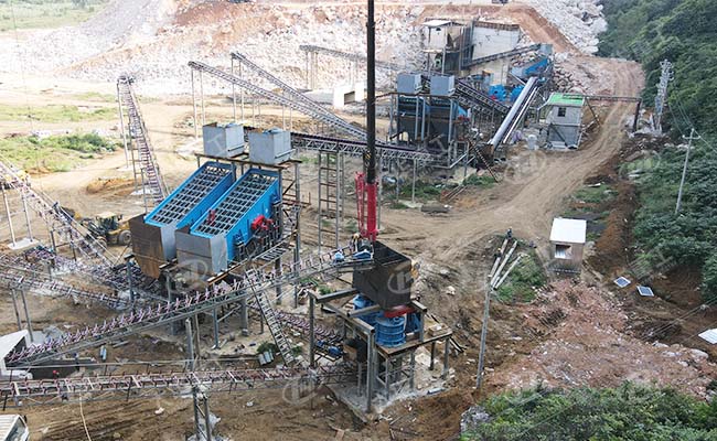 1000t limestone crushing production line