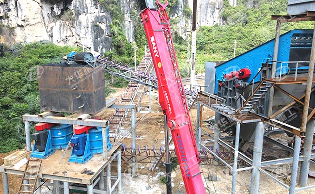 limestone crusher and screen machine