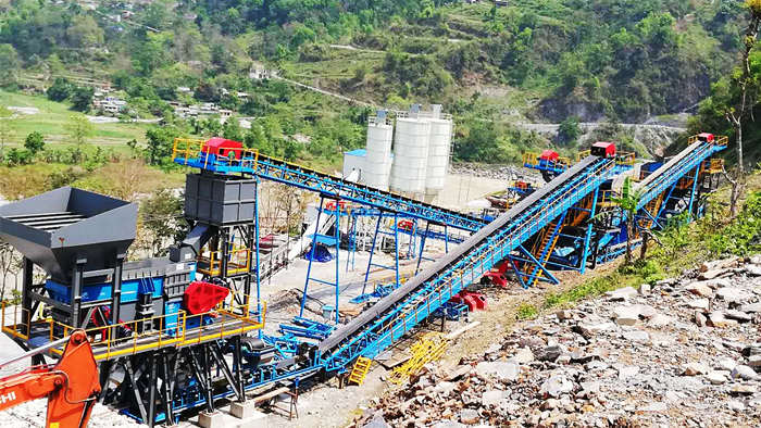 stone crushing plant machine