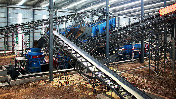 Sand and aggregate making production line