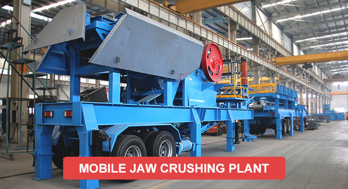 mobile jaw crushing plant