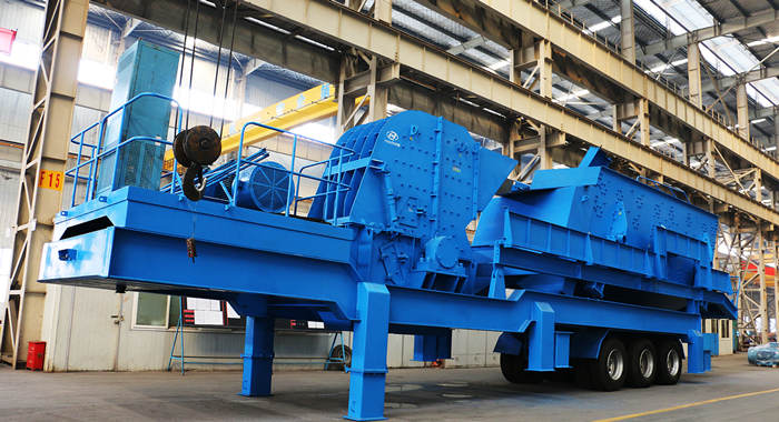 mobile limestone crushing plant