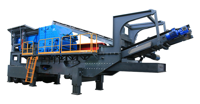 tire-type mobile crusher