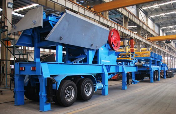 quartz mobile crushing plant