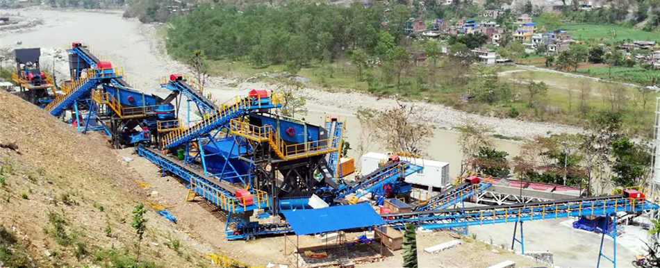 100 t/h Sand and Aggregates Production Line for Hydropower Station in Nepal