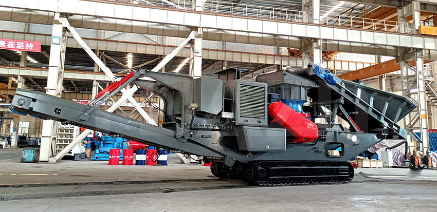 crawler mobile cone crusher station