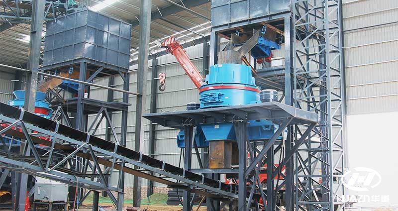 river pebble vertical impact crusher plant