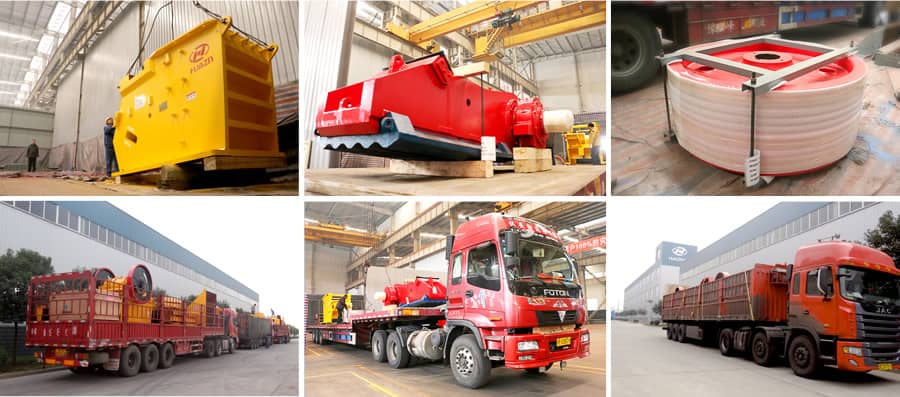 jaw crusher assembling and transportation